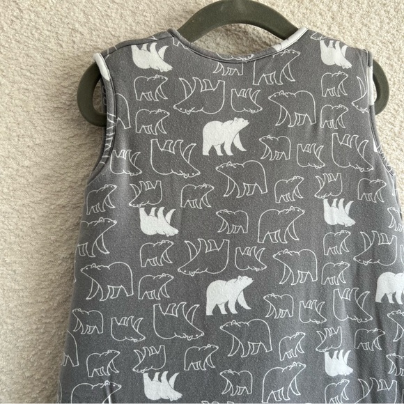 Gunamuna Baby Sleepsack Bamboo Wearable Blanket Gray Polar Bear Size 3-9 Months - Picture 9 of 10